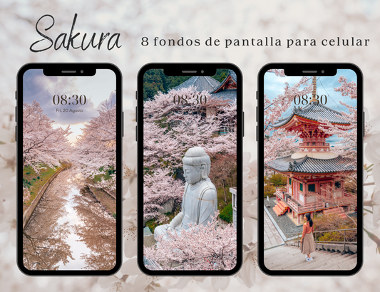 Sakura - 8 fondos de pantalla para teléfono