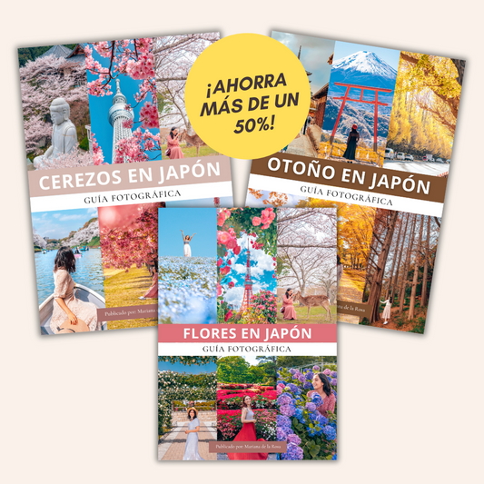 Paquete de 3 Guías Fotográficas de Japón